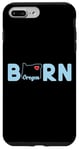 Coque pour iPhone 7 Plus/8 Plus Oregon Born with State of Oregon in the word Born