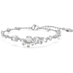 Swarovski Gema 5644687 Bracelet Women Crystals Rhodium Flower Tennis