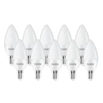 6W LED Candle Bulb E14, Daylight 6500K (pack of 10)