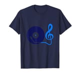 Treble Clef Music Turntable Mixer Vinyl Record Plate Lover T-Shirt