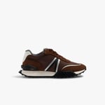 Lacoste Sneakers L-Spin Deluxe homme détails métalliques Taille 41 Marron/beige