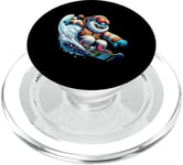 Cooler Yeti Snowboard Fun In Winter PopSockets PopGrip for MagSafe