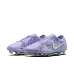 Nike Tiempo Legend 10 Elite Fg United - Purple Agate/neon - Gress (Fg), størrelse 36½