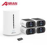 ANRAN CCTV Camera System 3MP HD Solar Wireless WIFI Smart Home Security UK 64GB