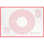 Icke-klibbig degvalsmatta, 70×50cm silikon degvalsmatta, halkfri silikon bakmatta, matplatta, kakmatta, kakmatta, kaka/pizzamatta 70*50CM - red