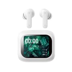 Bolaris TWS LCD Bluetooth 5.4 Noise-Canceling ANC Earphones Seoul Model, White