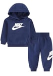 Nike - Tracksuit consisting of sweatshirt and trousers - Sweatshirt with hoodie-up - Sweatshirt with kangaroo pockets - Sweatshirt with embroidered logo - Trousers with adjustable waist with