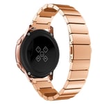 20 mm Samsung Galaxy Watch Active klockarmband i rostfritt stål - Roséguld