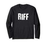 Riff Rock n Roll Guitar Player Term Long Sleeve T-Shirt