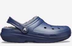 Crocs Classic Lined Clogs Mens Navy - Size UK 10