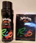 Addiction Rio Man 50ml EDT + Body Spray 150ml New.