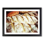 Big Box Art Bakery Bread Framed Wall Art Picture Print Ready to Hang, Oak A2 (62 x 45 cm)