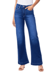 PAIGE Leenah Stretch Cotton Denim Skinny Wide Leg Jeans, Notre Dame