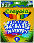 CRAYOLA Colouring Broad Line Markers Washable Felt Tip Pens Markers  Pack of 8
