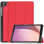 Lenovo Tab M8 (4th Gen) TB300 Tri-Fold PU Case Red