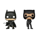 Funko POP Movies: The Batman - Batman,Multicolor,59278 & POP Movies: The Batman - Selina Kyle w/Chase. CHASE!! (Style may vary)