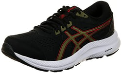 ASICS Men's Gel-Contend 8 Sneaker, Black/Olive Oil, 5.5 UK