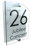 Contemporary House Sign Plaques Door Numbers  Personalised Acrylic Name Plate