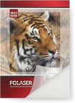 Folaser 10x film autocollant transparent SRA3 320x 450 mm film laser brillant grand format pour imprimante papier autocollant imprimante laser film polyester transparent brillant autocollant