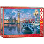 EuroGraphics 6000-0916 Puzzle Réveillon de Noël à Londres (1000 pièces)