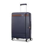 Samsonite Virtuosa Valise Rigide Extensible avec roulettes pivotantes, Bleu Marine, Carry-on 21-inch, Collection Virtuosa