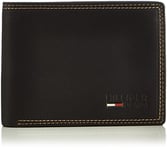 Hilfiger Denim Sven Cc Flap & Coin Pocket, Portefeuille homme - Noir (Bla), 14x10x2 cm (B x H x T)