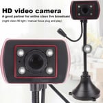 Hd 1080p Usb 3.0 Webcam Pc Laptop Video Camera Recording Led Lig Onesize