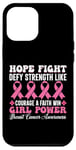 iPhone 15 Pro Max Cute Pink Ribbon Hope Fight Breast Cancer Awareness Girl Case