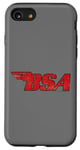 Coque pour iPhone SE (2020) / 7 / 8 Logo de moto BSA effet vieilli