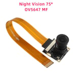 Raspberry Pi 5 Caméra 5MP 1080P Vision Nocturne En Option Grand Angle IR-CUT FF Taches Caméras pour RPI 5 Pi5 ontari - Type MF 75 Night