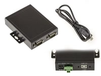 Rs232 to Usb Converter - 2 Independent Ports - Industrial - Rackable