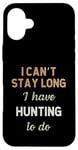 Coque pour iPhone 16 Plus Hunter Hunting Fishing Deer Game Hobby Job Pour homme et femme