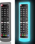 Lot De 2 etui De Protection En Silicone Pour Telecommande Lg Akb75095307 Akb75095308 Akb74915305,Antichoc Anti-Perte Boîtier De Protection Pour Telecommande Lg Smart Tv(Lueur Bleu + Noir)