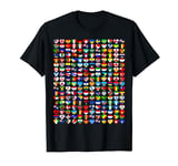 Flags of the Countries World Heart Flags Map for Kids Boys T-Shirt