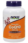 NOW Foods - CoQ10 with Lecithin & Vitamin E 200mg - 90 lozenges