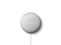 Google Nest Mini, Google Assistant, Rund, Antracit, Tyg, Plast, Chromecast, Android,Ios