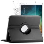 Ebeststar - Coque Ipad Pro 11 Housse Protection Pu Cuir Support Rotatif 360, Noir [Dimensions Precises Tablette : 247.6 X 178.5 X 5.9mm, Écran 11'']