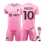 Major League Soccer Messi No.10 Miami International Tröja Hemma Borta Vuxen Barn Fotbollströja Set Hem Barn 28(150-160cm) Hem Kids 22(120-130cm) Kids 22(120-130cm) Home