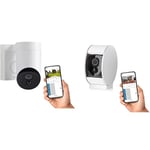 somfy 2401560 - Outdoor Camera - Caméra de Surveillance Extérieure WiFi & 2401507 - Indoor Camera | Volet Motorisé | Détecteur de Mouvement & Vision Nocturne | Haut-Parleur & Microphone