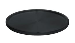 WENKO Plat tournant pour placards Uno, étagère rotative de cuisine, pour réfrigérateur, étagère à épices, métal thermolaqué inoxydable, rangement et organisation pour la cuisine, Ø 26,5 x 1,5 cm, noir