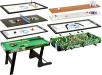 Lean Sport Spillebord 8In1 Foosball Ping Pong Biljard Bowling Hockey