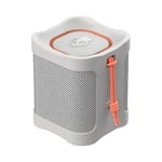 Skullcandy Terrain Mini Wireless Bluetooth Portable Speaker, IPX7 Waterproof, 14 Hour Battery, True Wireless Stereo with Built-In Carry Strap for Travel and Outdoor Use - Bone/Orange