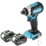 Makita DTD153Z 18V LXT Brushless Impact Driver With 2 x 6.0Ah Batteries