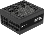 CORSAIR RM1000x Alimentation ATX entièrement modulaire et silencieuse – Conformité ATX 3.1 – Prise en Charge PCIe 5.1 – Efficacité Cybenetics Gold – Connecteur natif 12V–2x6 – Noir