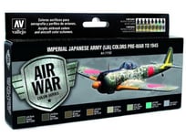 Vallejo 17ml x 8 71152 Model Color Acrylic Paint Set - Imperial Japanese Army ..