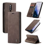 OnePlus CaseMe 7 Pro Vintage kotelot - Kahvi Ruskea