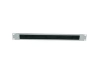 Intellinet 19" Cable Entry Panel, 1U, With Brush Insert, Grey - Kabelingångspanel Med Borste, För Rack - Grå, Ral 7035 - 1U - 19"