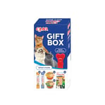 INABA Ciao - Gift Box Dashi Delights - 5 Churu au Poulet - 5 Churu au Thon - 1 Dashi Delight au Poulet et Flocon de bonite - 1 Filet au Poulet + 1 cuillère en Cadeau - Pâtée pour Chat