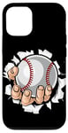 Coque pour iPhone 12/12 Pro T-shirt Take Me Out to The Ball Game pour les fans de baseball.