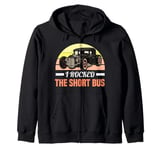 I Rocked The Short Bus Classic Car Zip Hoodie